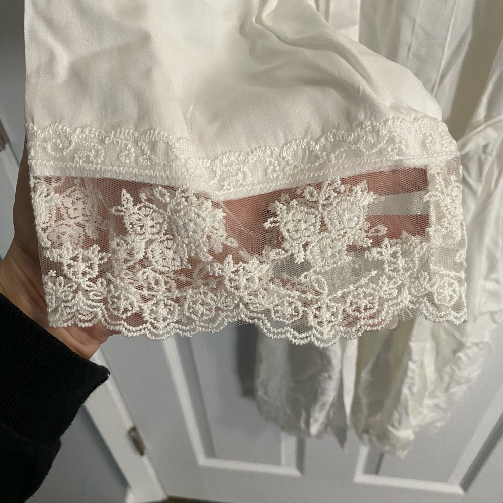 White Bridal Robe - Picture 2 of 4